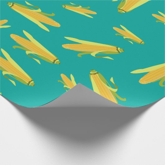 Corn op het cob-patroon cadeaupapier (Hoek)