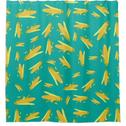 Corn op het cob-patroon douchegordijn (Voorkant)