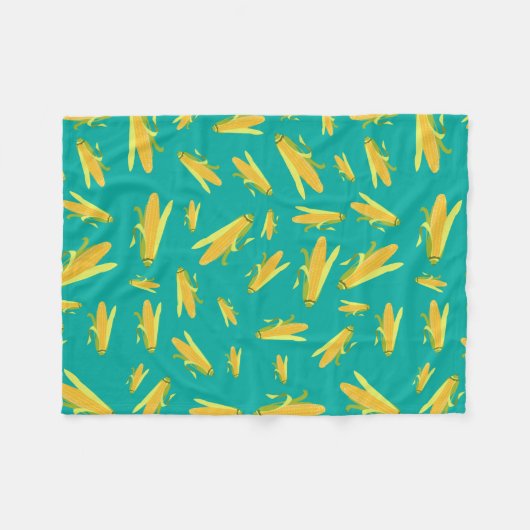 Corn op het cob-patroon fleece deken (Voorkant (Horizontaal))