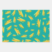 Corn op het cob-patroon inpakpapier vel (Voorkant)