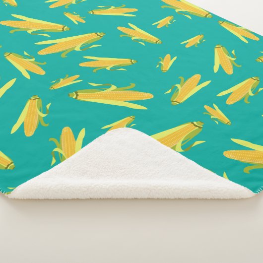 Corn op het cob-patroon sherpa deken (3/4)