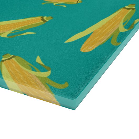 Corn op het cob-patroon snijplank (Hoek)