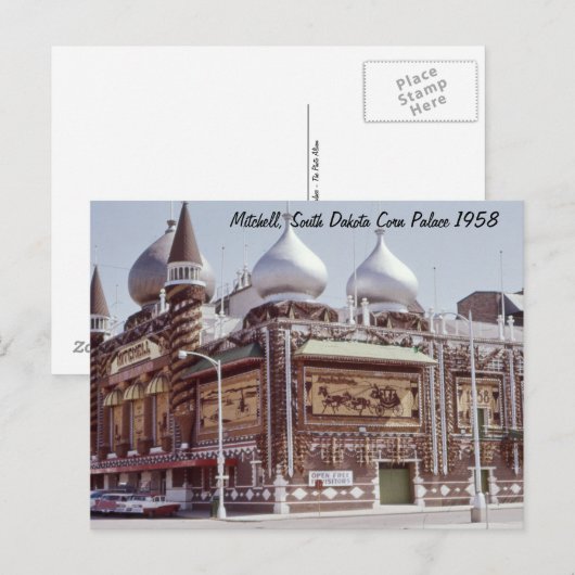 Corn Palace Mitchell South Dakota Briefkaart (Voorkant / Achterkant)