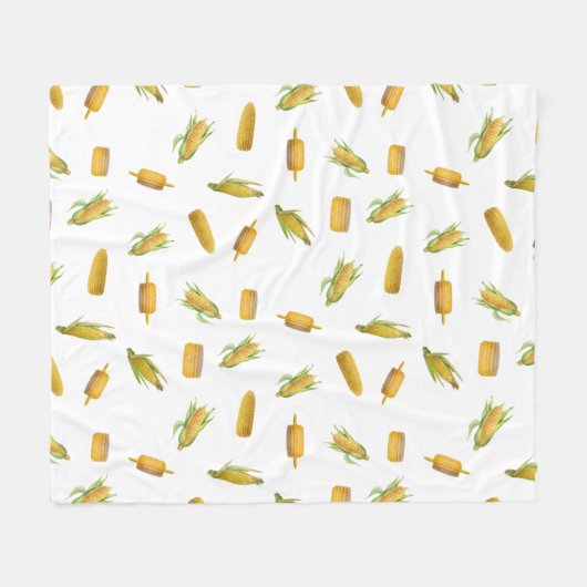 Corn Pattern Blanket Fleece Deken (Voorkant (Horizontaal))