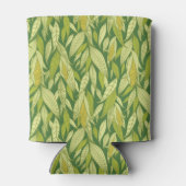 Corn planten patroon achtergrond blikjeskoeler (Achterkant)