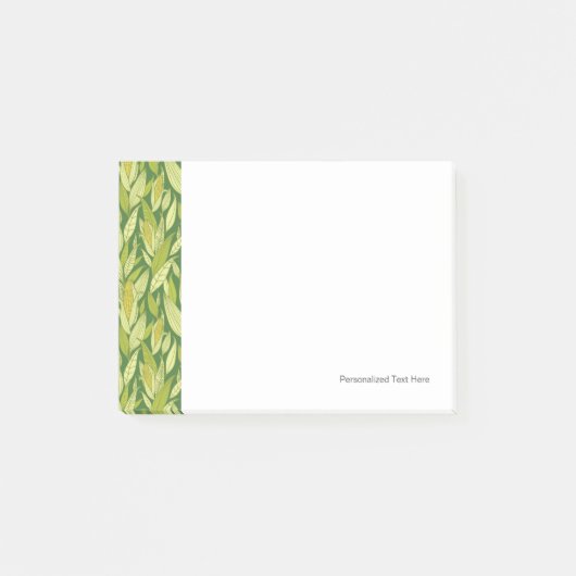 Corn planten patroon achtergrond post-it® notes (Voorkant)