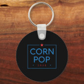 Corn Pop Joe Biden Anti Gaffe Grappig President Tr Sleutelhanger (Voorkant)