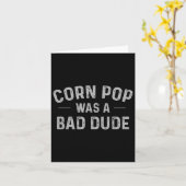 Corn Pop was een slechte vent grappige verkiezinge Kaart (Gele Bloem)