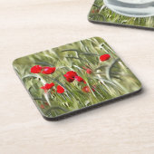 Corn Poppies Bier Onderzetter (Linkerzijde)