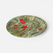 Corn Poppies Papieren Bordje (Gekanteld)