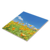 Corn Poppy Field 2 Tegeltje (Zijkant)