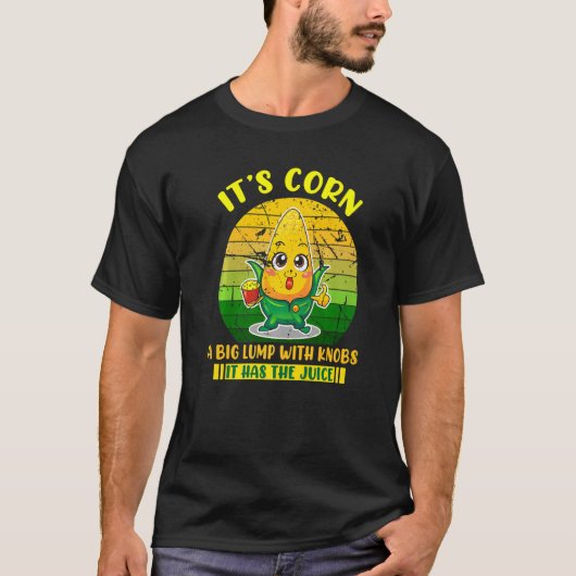 Corn Retro  heeft het Juice Itu2019s Corn T-shirt (Voorkant)