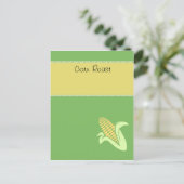 Corn Roast Briefkaart (Staand voorkant)