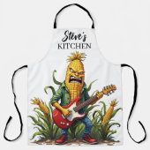 Corn Rockstar Playing Guitar Schort (Voorkant)