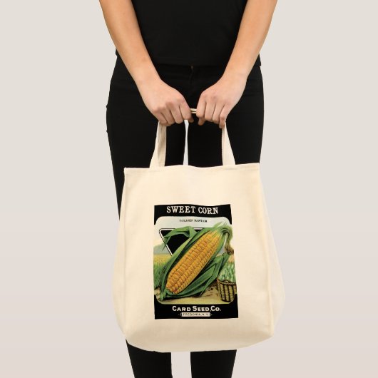Corn Seed Packet Label Tote Bag (Voorkant (product))