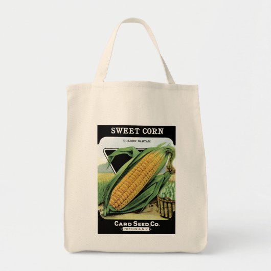 Corn Seed Packet Label Tote Bag (Voorkant)