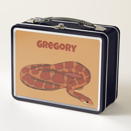 Corn Snake Oranje Red Realistic Personalized (Voorkant)