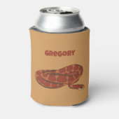 Corn Snake Oranje Red Realistic Personalized Blikjeskoeler (Blikje Achterkant)