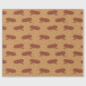 Corn Snake, Red, Oranje geïllustreerd Cadeaupapier (Vlak)