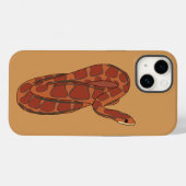 Corn Snake, Red, Oranje geïllustreerd Case-Mate iPhone Case (Achterkant (horizontaal))