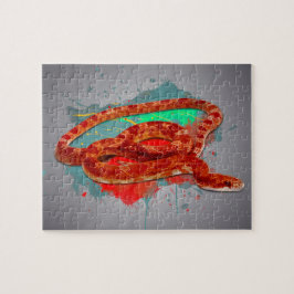 Corn Snake Waterverf Rainbow Kleur Jigzaag Puzzle Legpuzzel