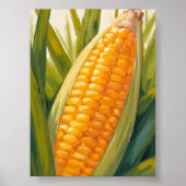 Corn Stalk | Farm Country Southern Painting Poster (Voorkant)