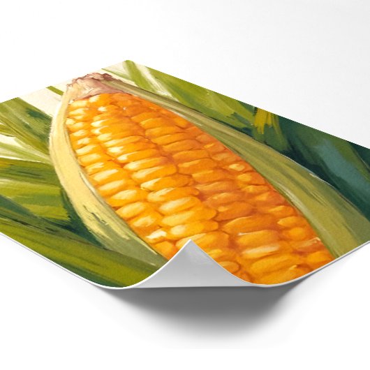 Corn Stalk | Farm Country Southern Painting Poster (Hoek)