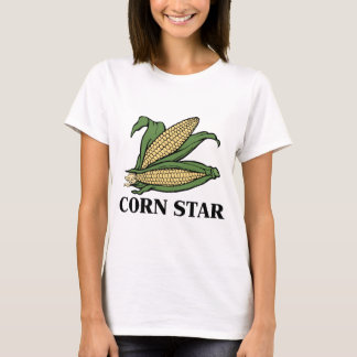 Corn Star Funny Vegetable Pun BBQ Humor T-shirt