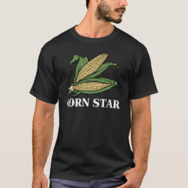 Corn Star Funny Vegetable Pun BBQ Humor T-shirt