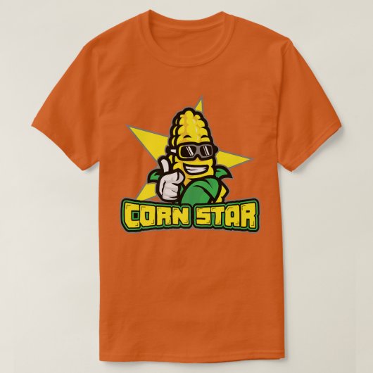 corn Star-kunstwerk voor een cornboer T-shirt (Design voorkant)