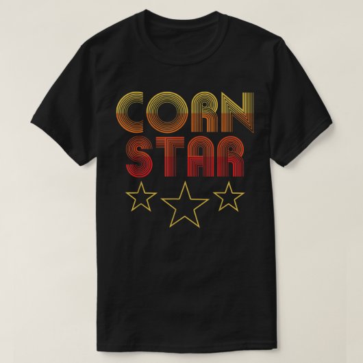 Corn Star - Retro Cornhole Team Funny T-shirt (Design voorkant)