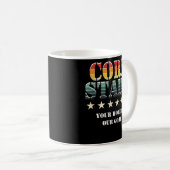 Corn Stars Funny Cornhole Team Accessoires Koffiemok (Voorkant rechts)
