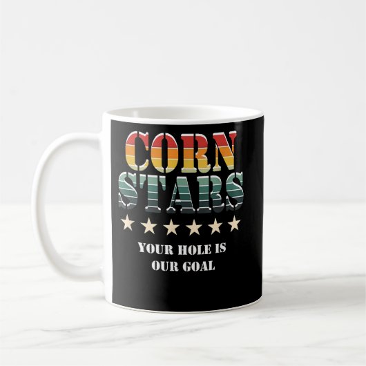 Corn Stars Funny Cornhole Team Accessoires Koffiemok (Links)