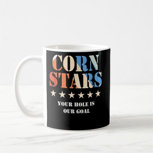 Corn Stars Funny Cornhole Team Accessoires Koffiemok (Links)