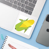 Corn Sticker (Laptop met iPhone)