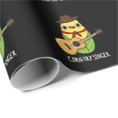 Corn try Singer Funny Corn Pun Dark BG Cadeaupapier (Rol Hoek)