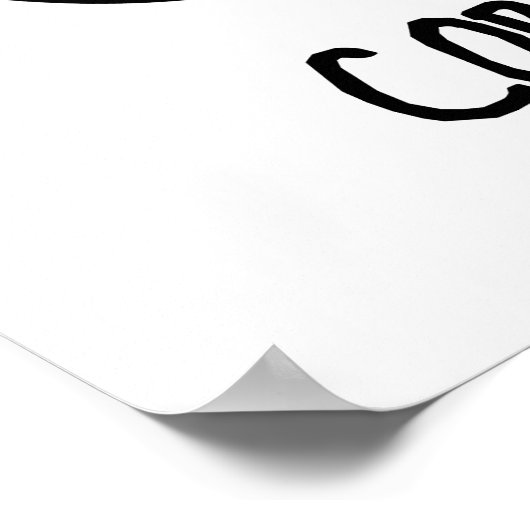 Corn try Singer Funny Corn Pun Poster (Hoek)