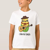 Corn try Singer Funny Corn Pun T-shirt (Voorkant)