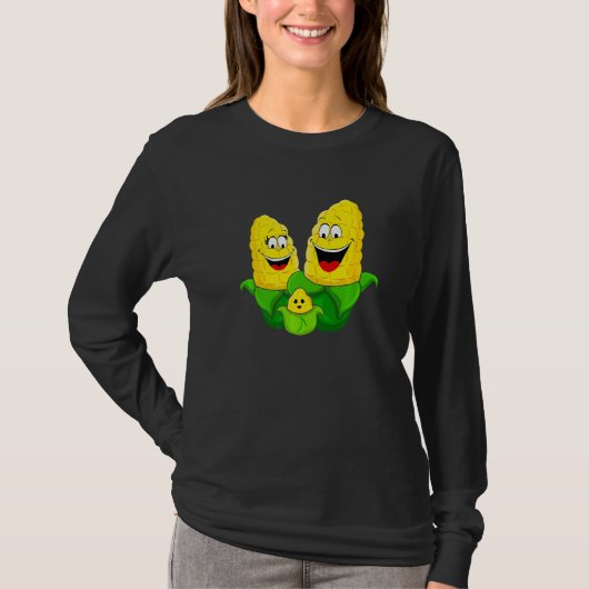 Corn Vegetable Vegetarian Vegan Corn Farm T-shirt (Voorkant)