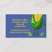 Corn veggies Mexicaanse zuidoostelijke chef cateri Visitekaartje (Achterkant)