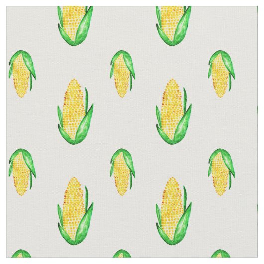 Corn-waterverf naadloos patroon stof (Close Up)