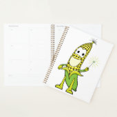 Corn Wizard Character with Magic Wand Planner (Display)