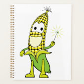 Corn Wizard Character with Magic Wand Planner (Voorkant)