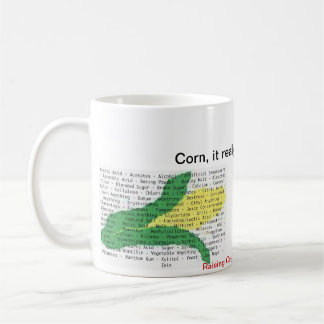 Corn zit in alles - maïsallergenlijst koffiemok