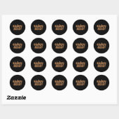 Cornbread-accent Ronde Sticker (Vel)