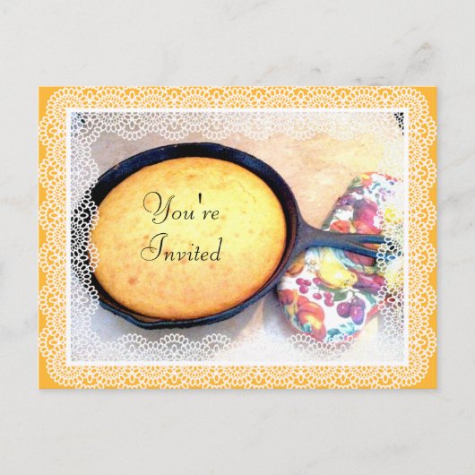 Cornbread, je bent uitgenodigd uitnodiging briefkaart (Voorkant)