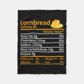 Cornbread Nutrition Food Thanksgiving Costume Chri Fleece Deken (Voorkant)