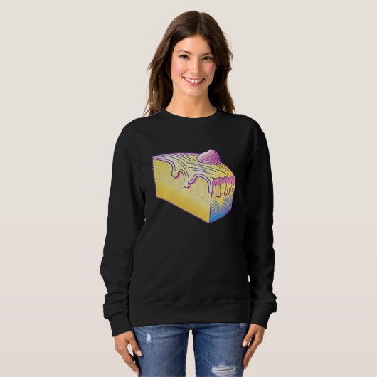 Cornbread Vaporwave Retrowave Aesthetic Trui (Voorkant volledig)