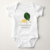 CornBrood Collard Greens Black Eye Peas Characters Romper (Voorkant)