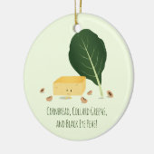 CornBrood Collard Greens Black Eye Peas Food Keramisch Ornament (Links)